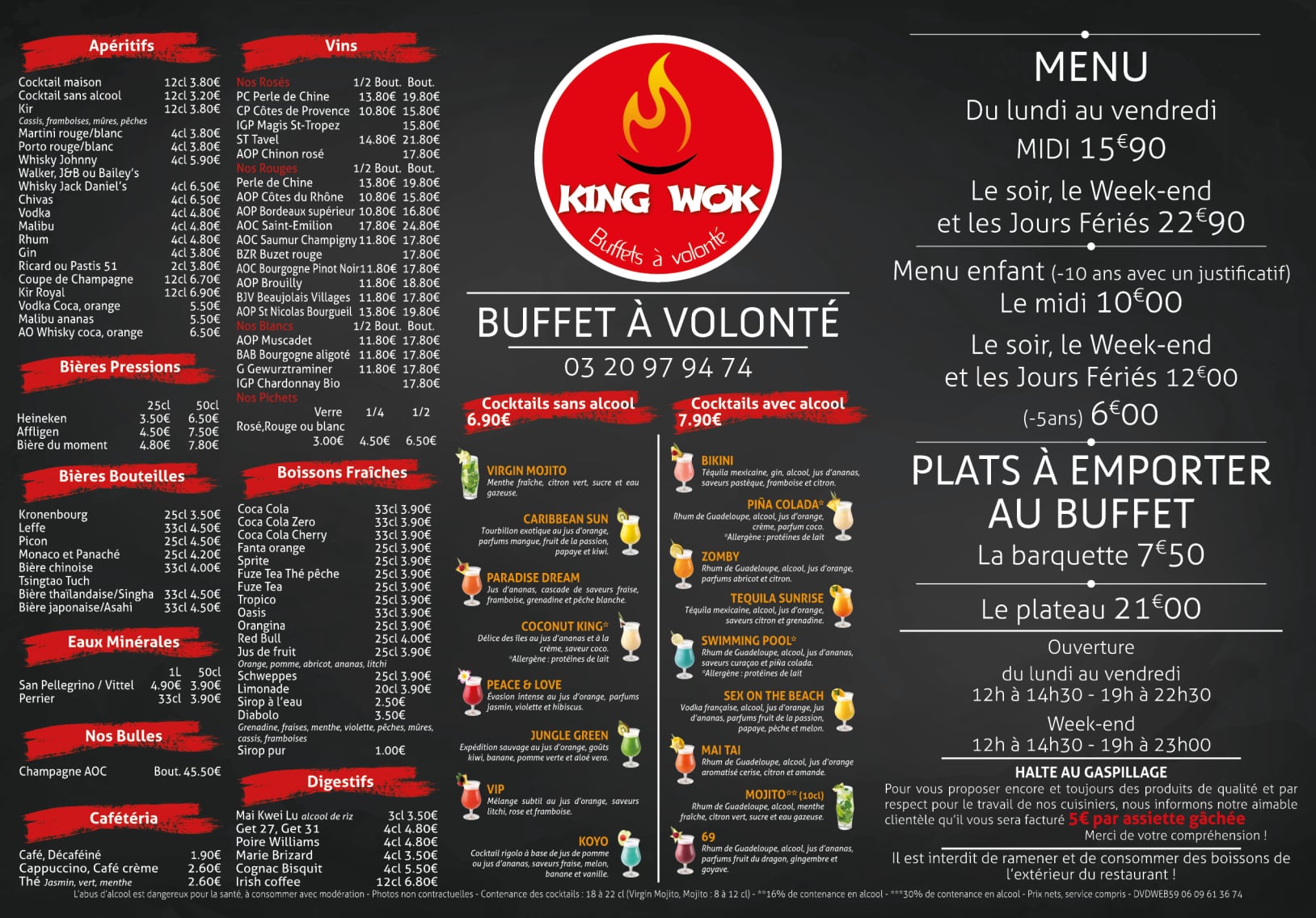 Carte des Boissons
